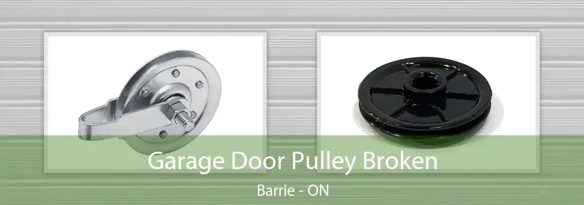 Garage Door Pulley Broken Barrie - ON