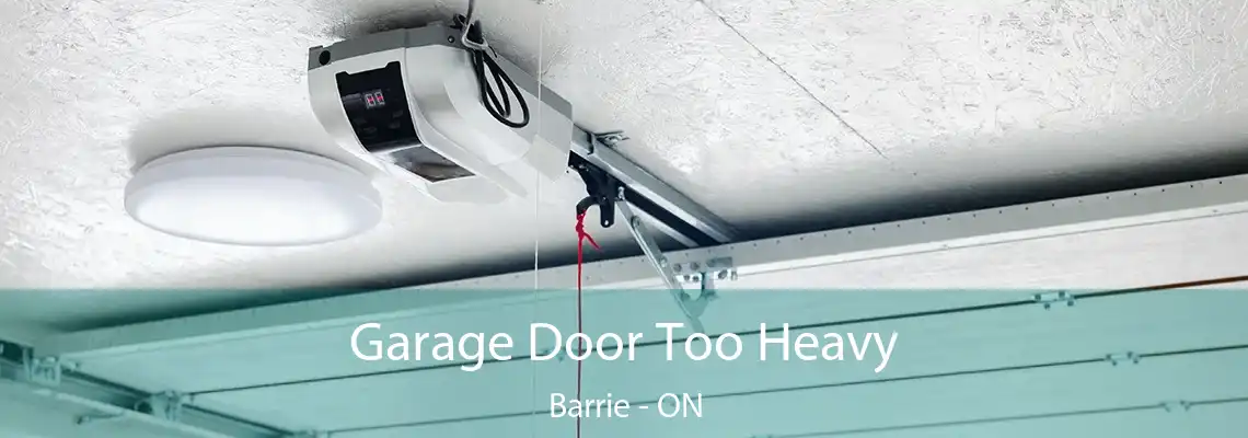 Garage Door Too Heavy Barrie - ON