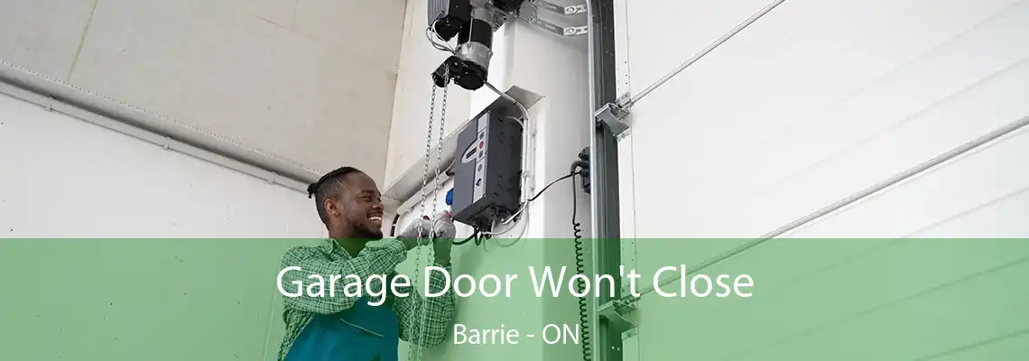 Garage Door Won't Close Barrie - ON