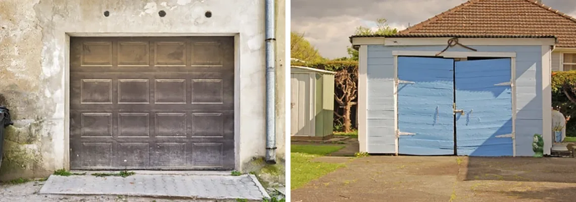 Rotten Steel Garage Door Repair in Barrie, Ontario